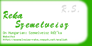 reka szemelveisz business card